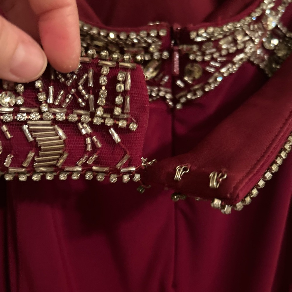 Rachel Allan Burgundy Two-Piece Prom Dress size 6 - Picture 10 of 16